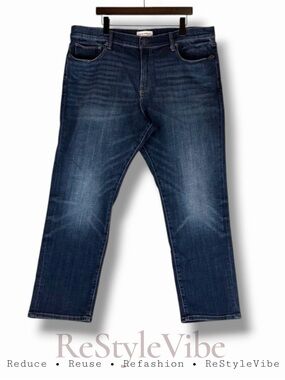 LUCKY BRAND Men’s Size 40x30 Denim Jeans 410 Athletic Straight Fit Stretch Style